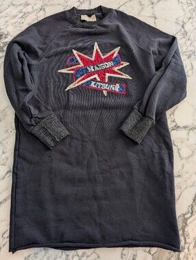 MAISON KITSUNÉ Black Sweatshirt dress